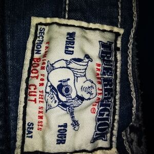 True Religion Men's Dark Blue Bootcut Jeans